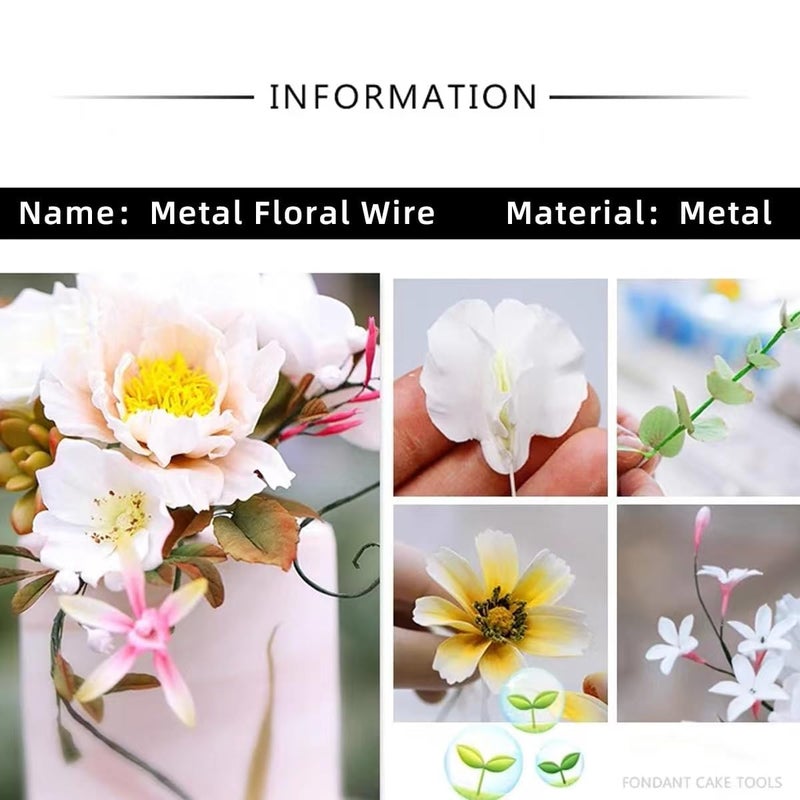 GLOLOOS 76Yards 26Gauge Golden Metal Floral Wire Flexible Paddle Florist Garden Wire for Flower Arrangement,Crafts,Christmas Wreaths Tree,Garland. - Image 3